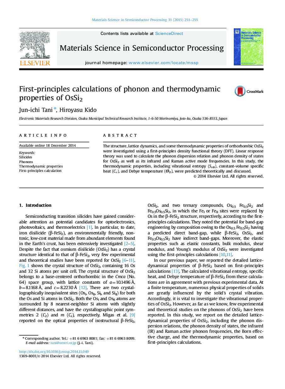 First-principles calculations of phonon and thermodynamic properties of OsSi2