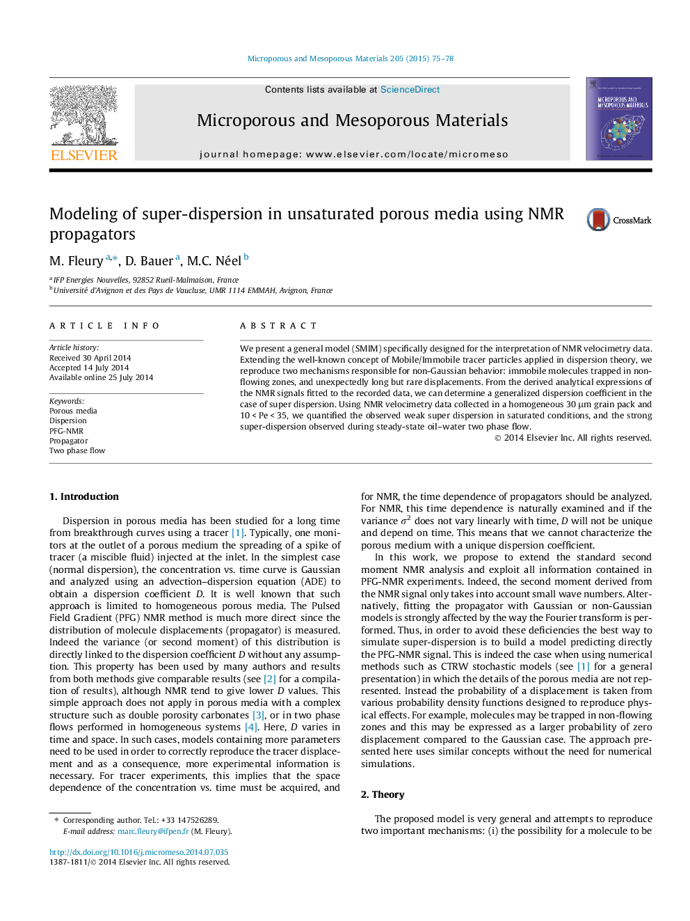 Modeling of super-dispersion in unsaturated porous media using NMR propagators