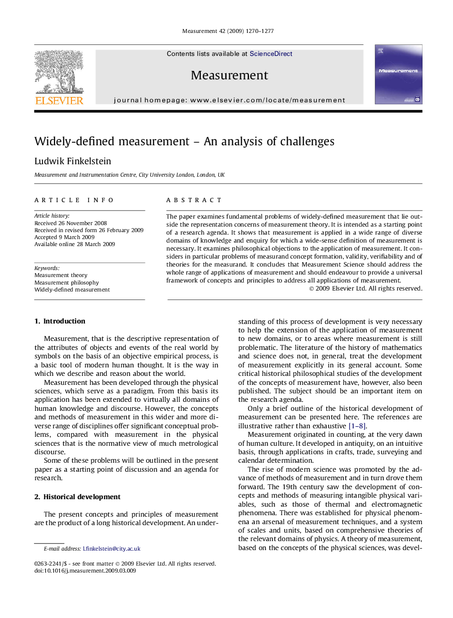 Widely-defined measurement – An analysis of challenges