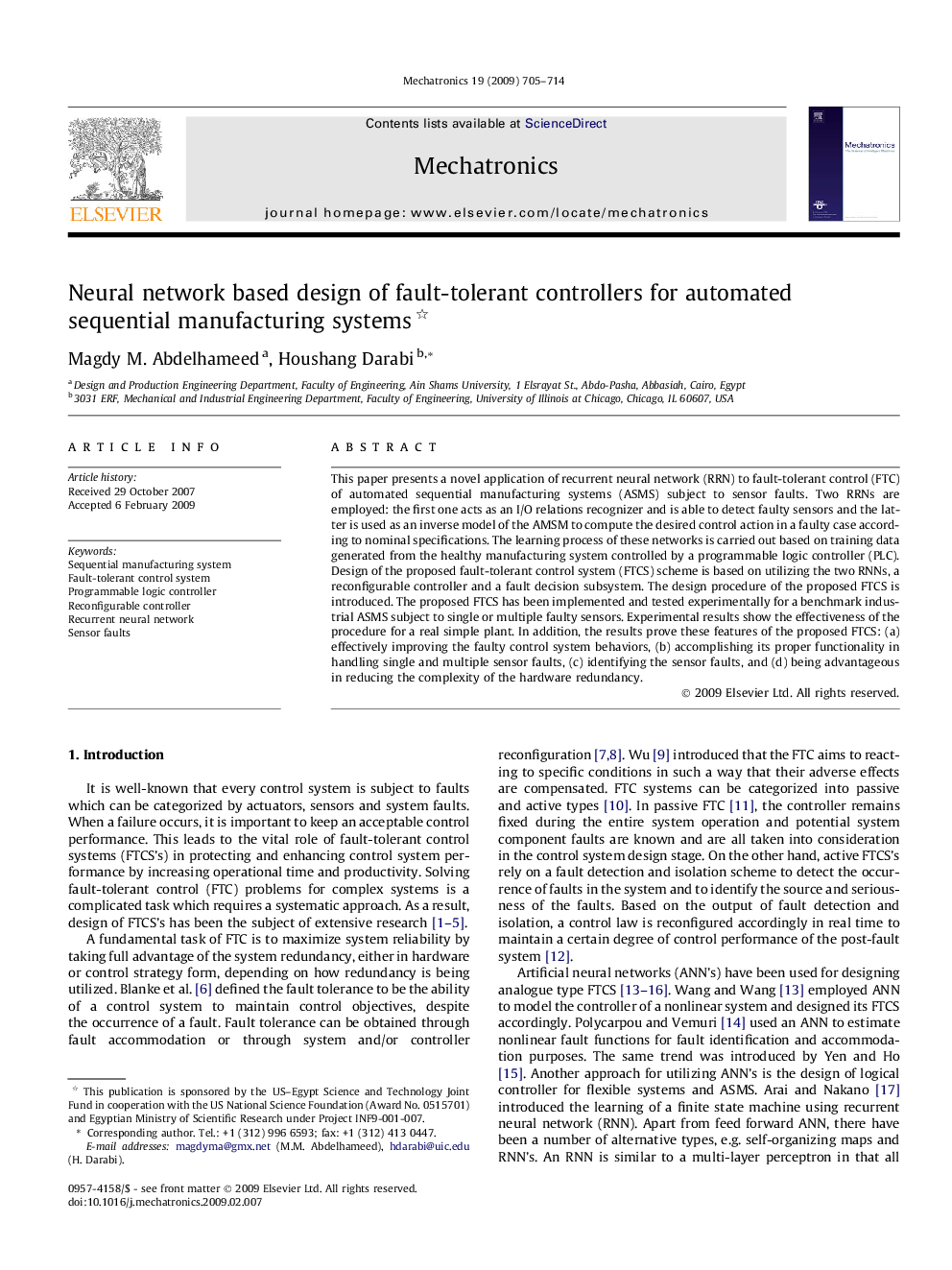 Neural network based design of fault-tolerant controllers for automated sequential manufacturing systems 