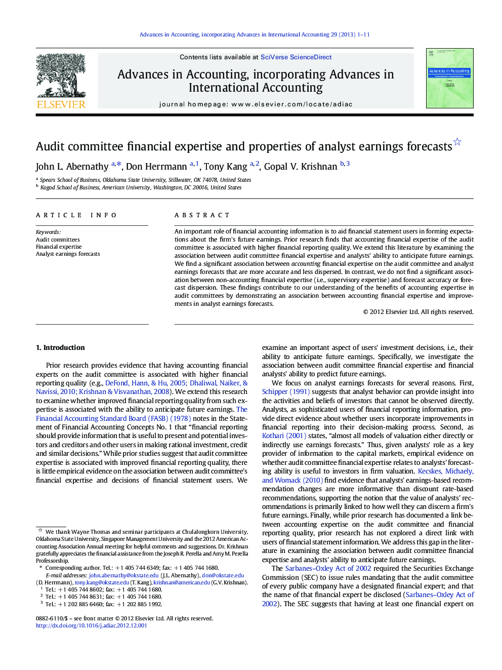 Audit committee financial expertise and properties of analyst earnings forecasts