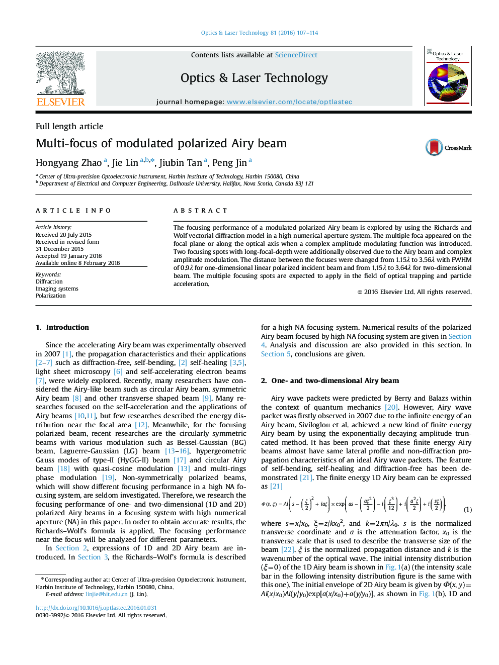 Multi-focus of modulated polarized Airy beam