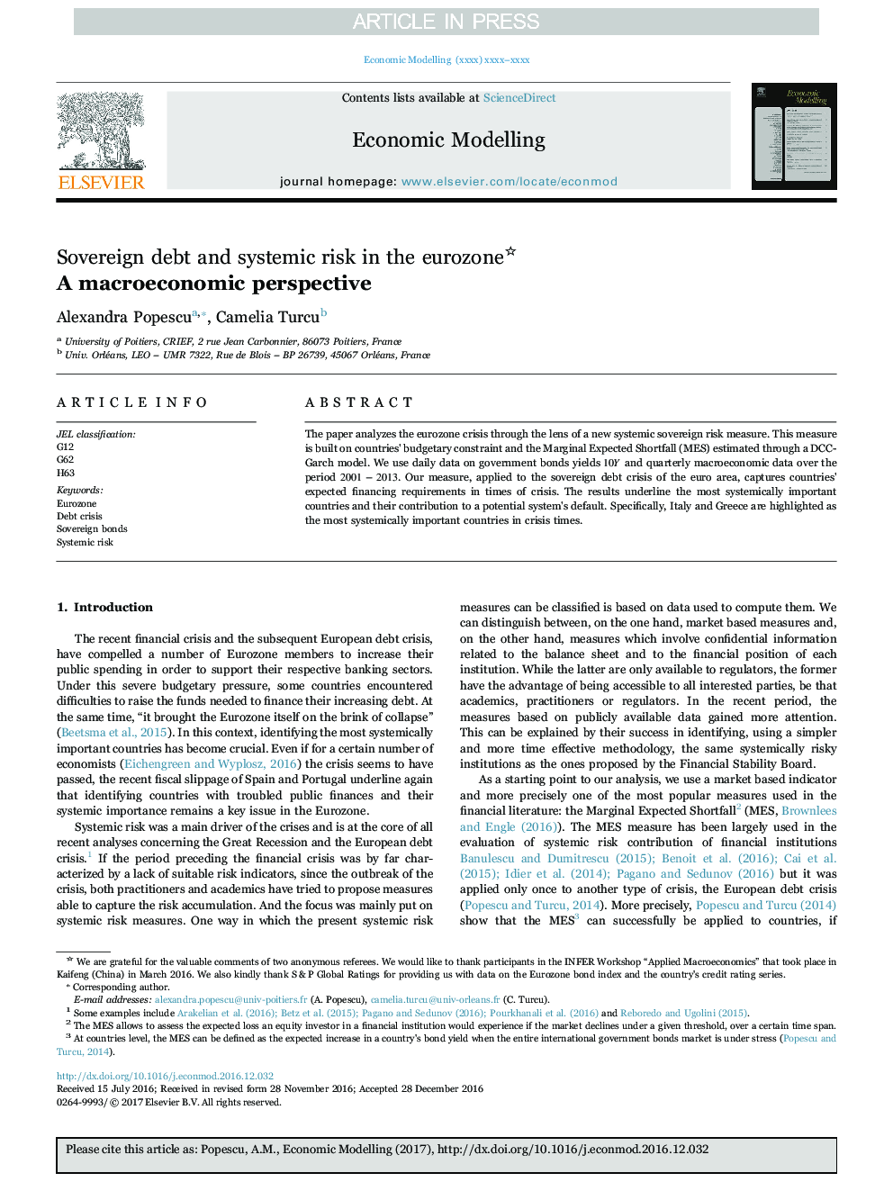 Sovereign debt and systemic risk in the eurozone