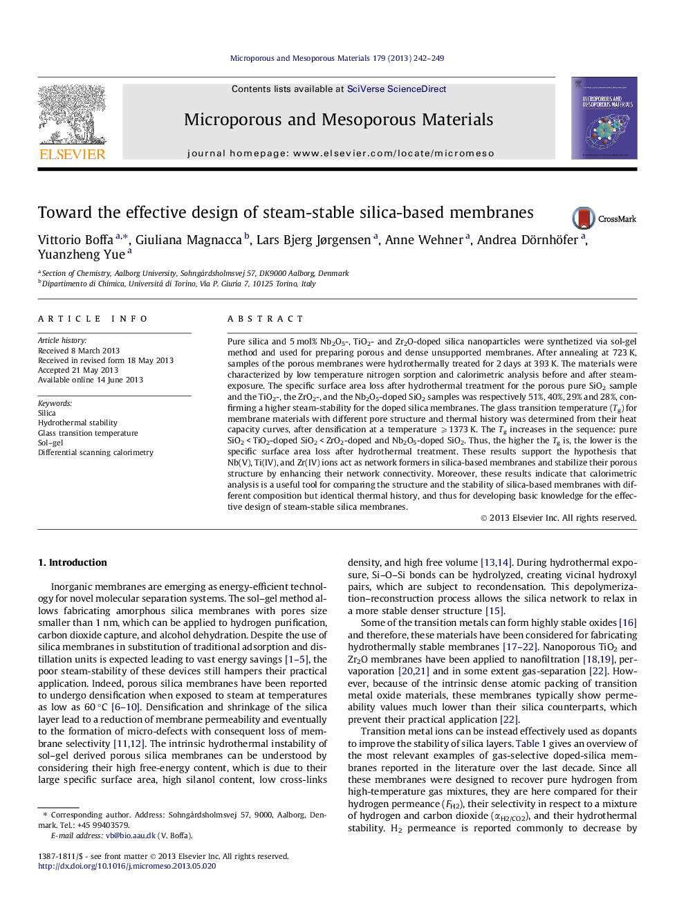 Toward the effective design of steam-stable silica-based membranes