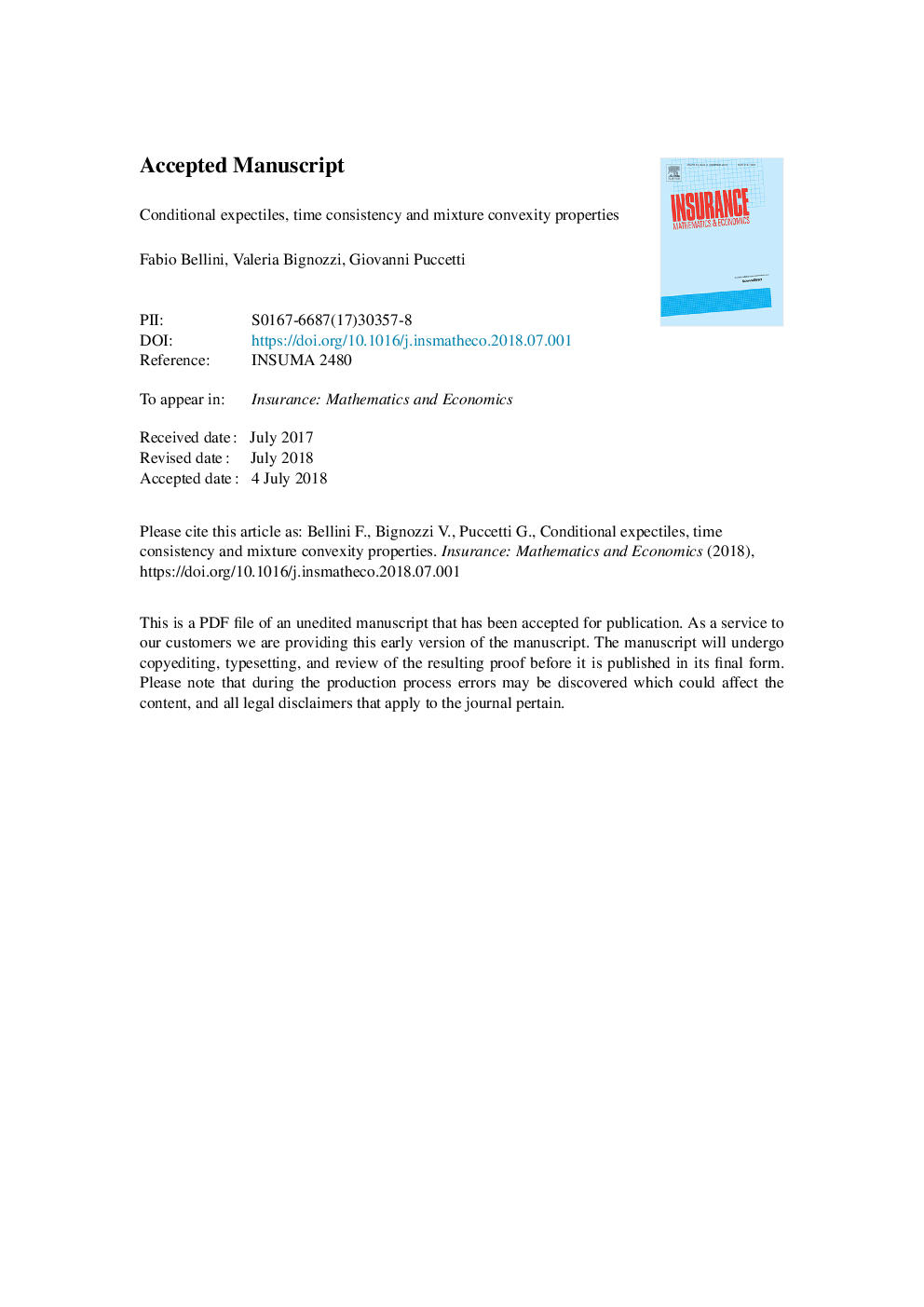 Conditional expectiles, time consistency and mixture convexity properties