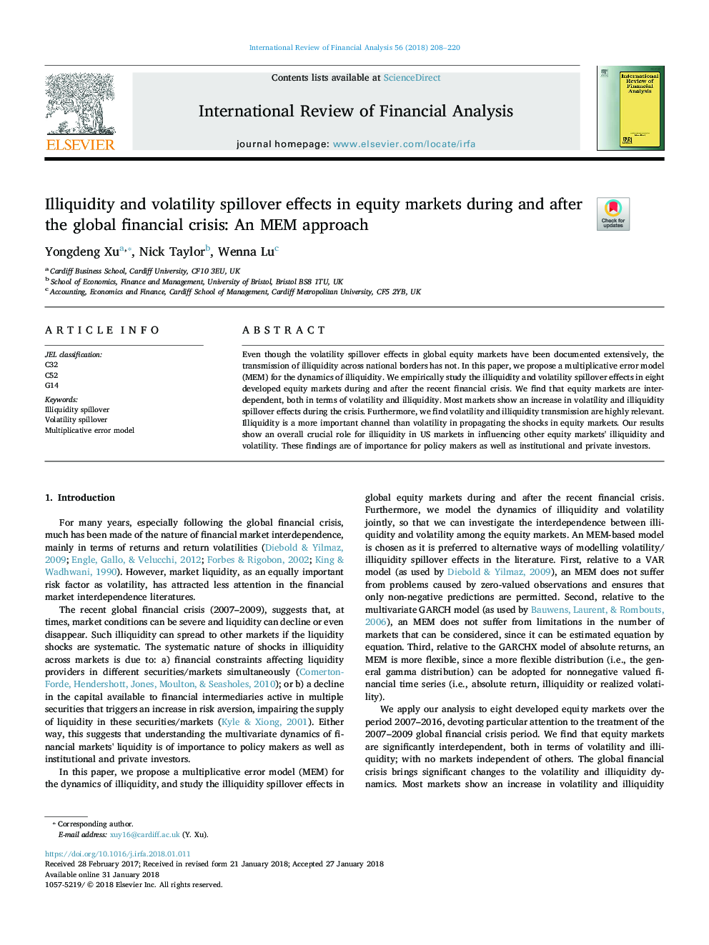 Illiquidity and volatility spillover effects in equity markets during and after the global financial crisis: An MEM approach