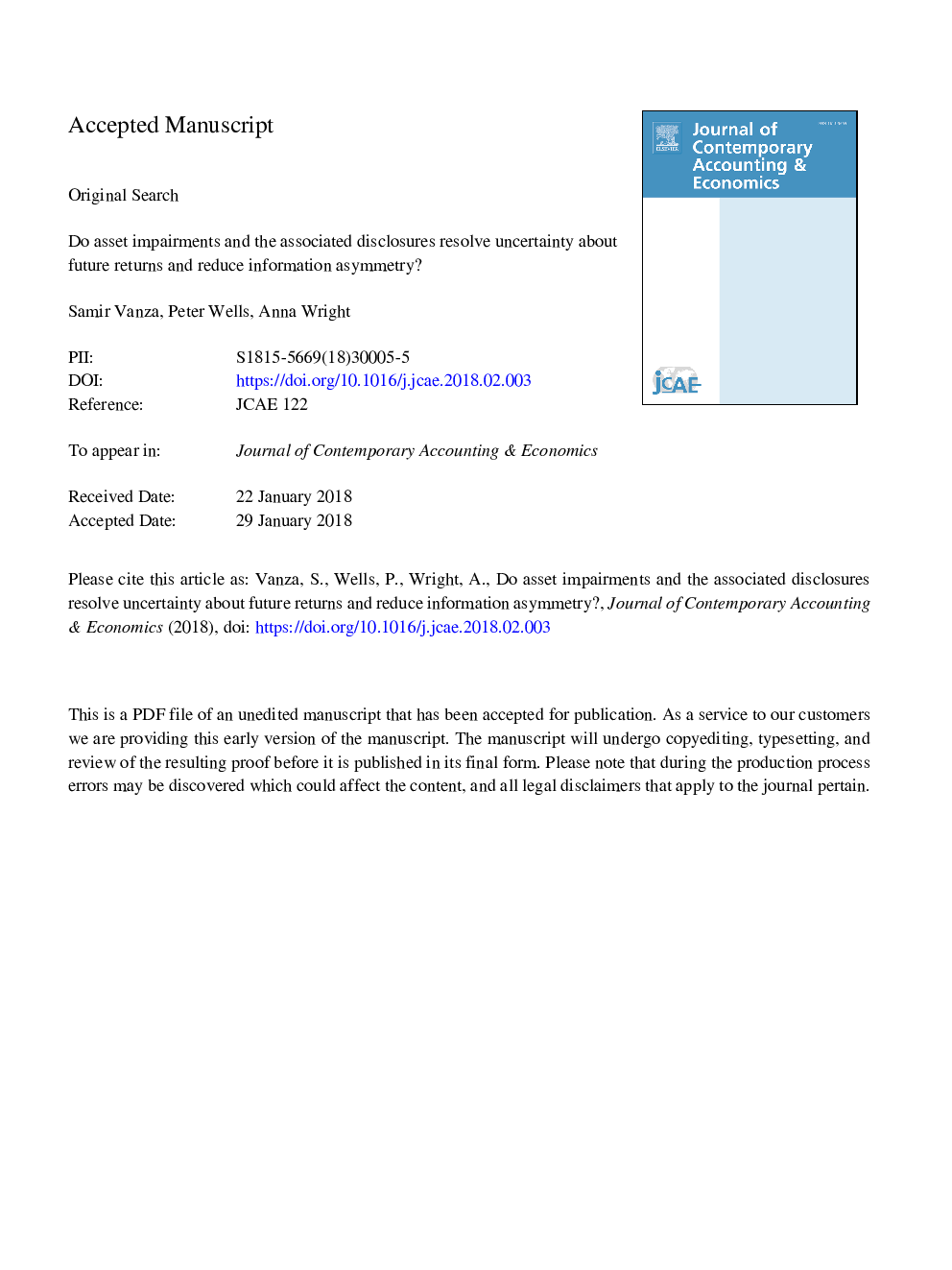 Do asset impairments and the associated disclosures resolve uncertainty about future returns and reduce information asymmetry?