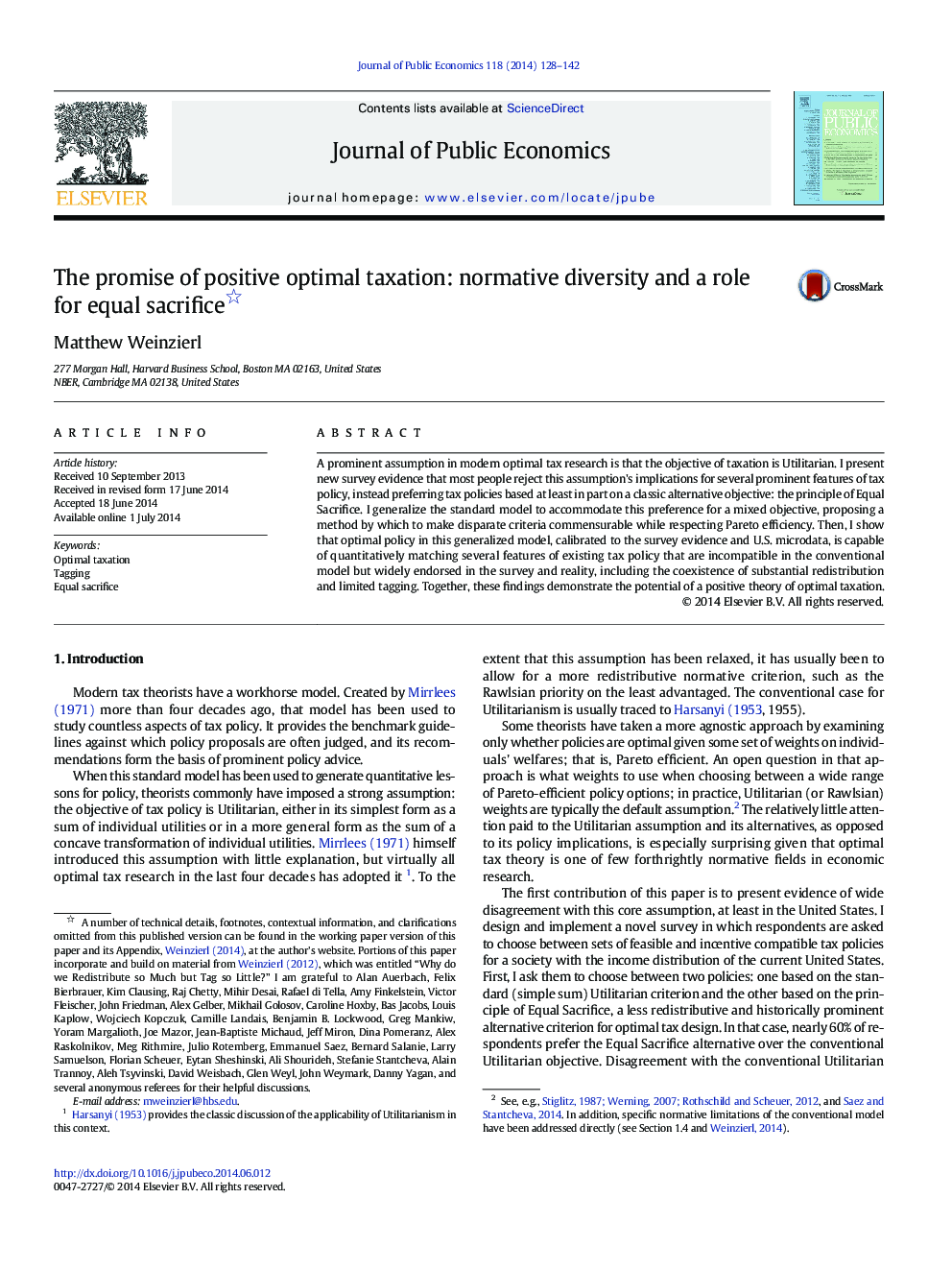 The promise of positive optimal taxation: normative diversity and a role for equal sacrifice