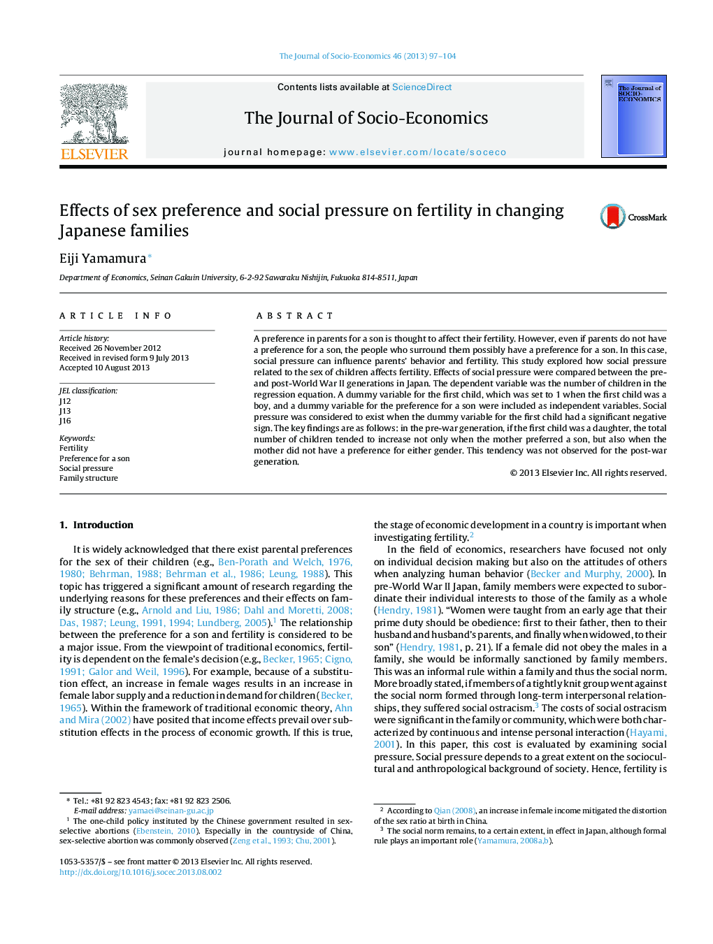 Effects of sex preference and social pressure on fertility in changing Japanese families