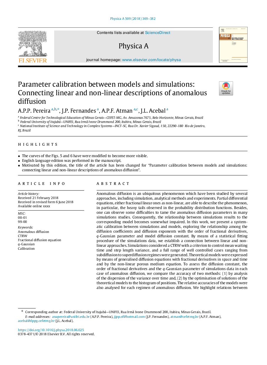 Parameter calibration between models and simulations: Connecting linear and non-linear descriptions of anomalous diffusion