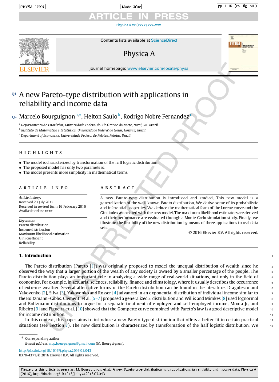 A new Pareto-type distribution with applications in reliability and income data