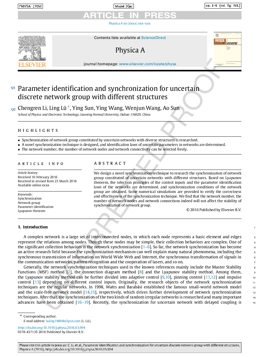 Parameter identification and synchronization for uncertain network group with different structures