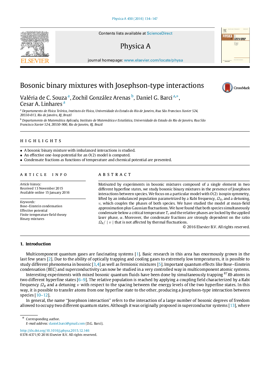 Bosonic binary mixtures with Josephson-type interactions