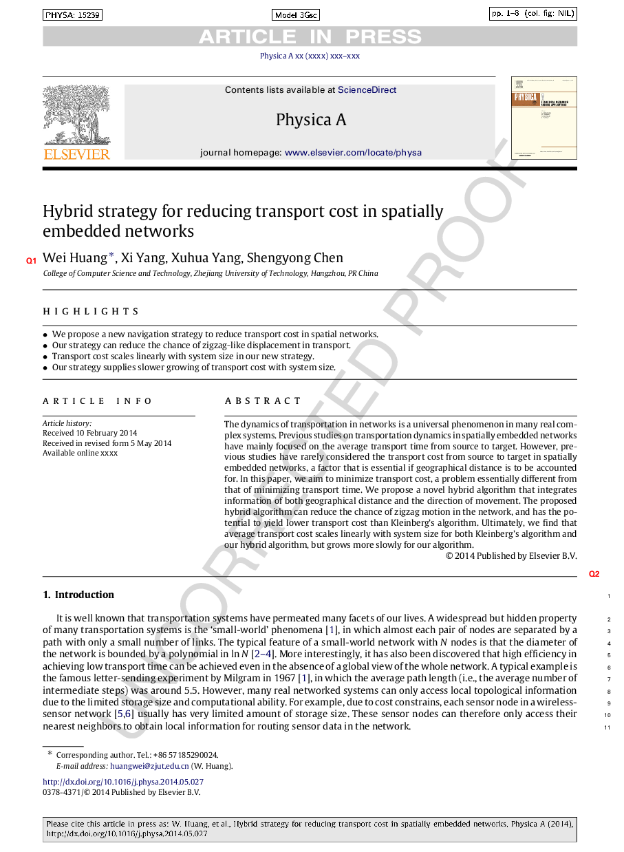 Hybrid strategy for reducing transport cost in spatially embedded networks