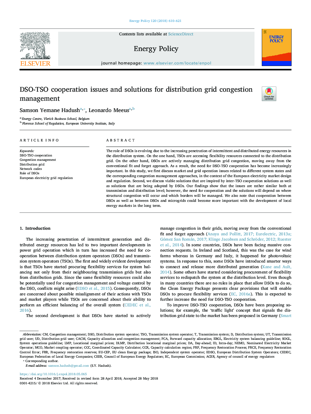 DSO-TSO cooperation issues and solutions for distribution grid congestion management