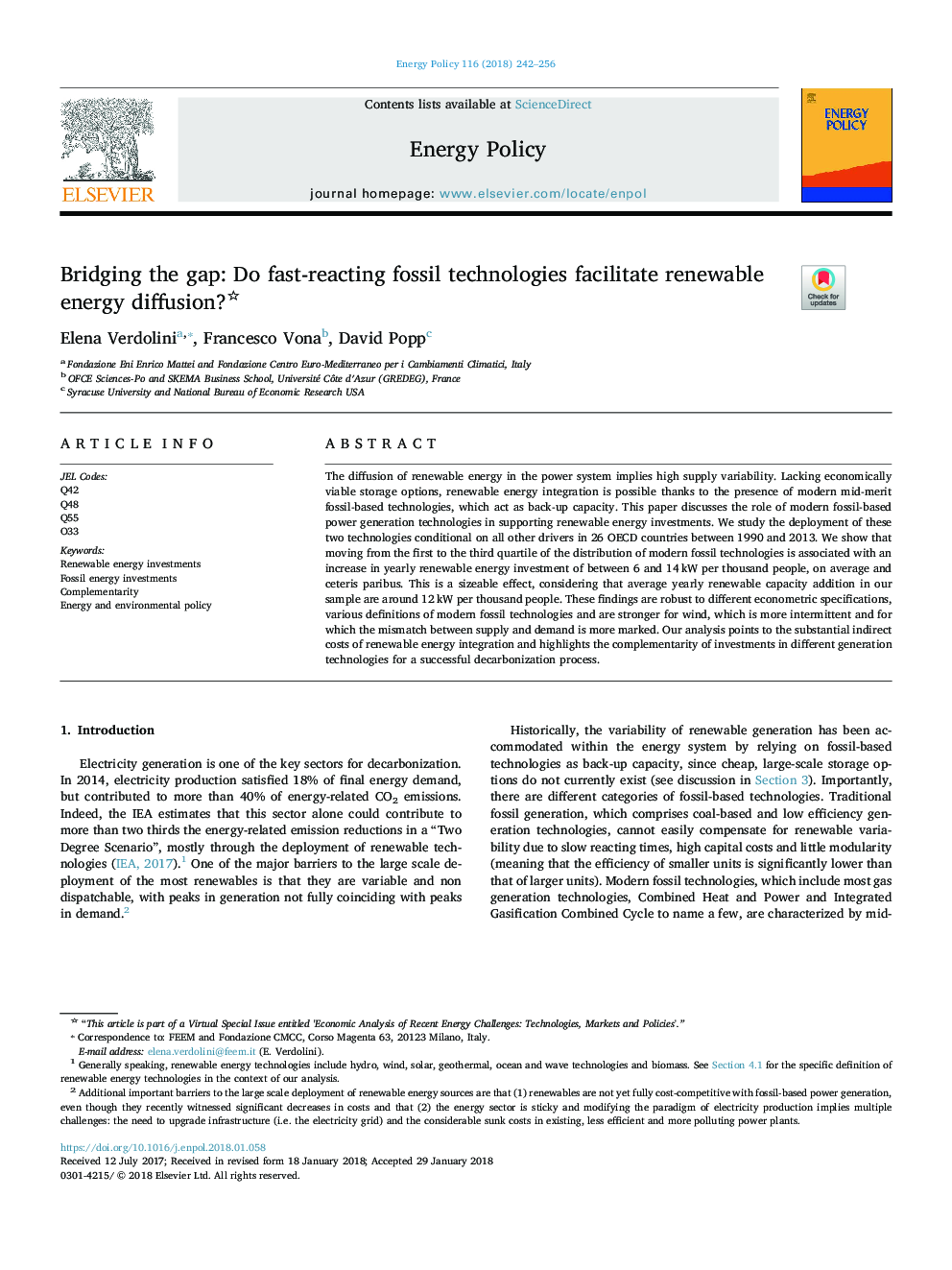 Bridging the gap: Do fast-reacting fossil technologies facilitate renewable energy diffusion?