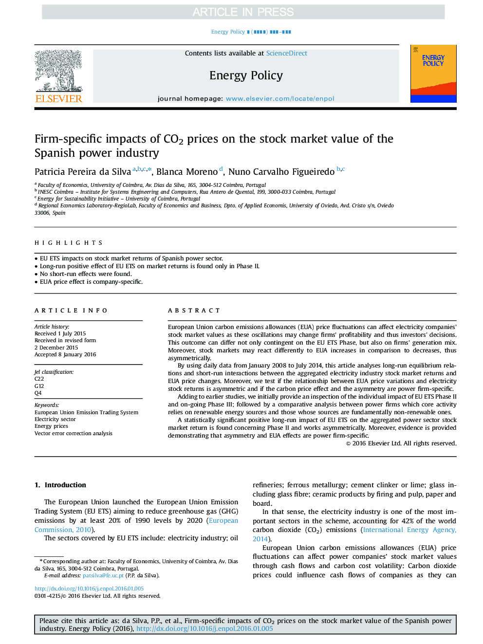 Firm-specific impacts of CO2 prices on the stock market value of the Spanish power industry