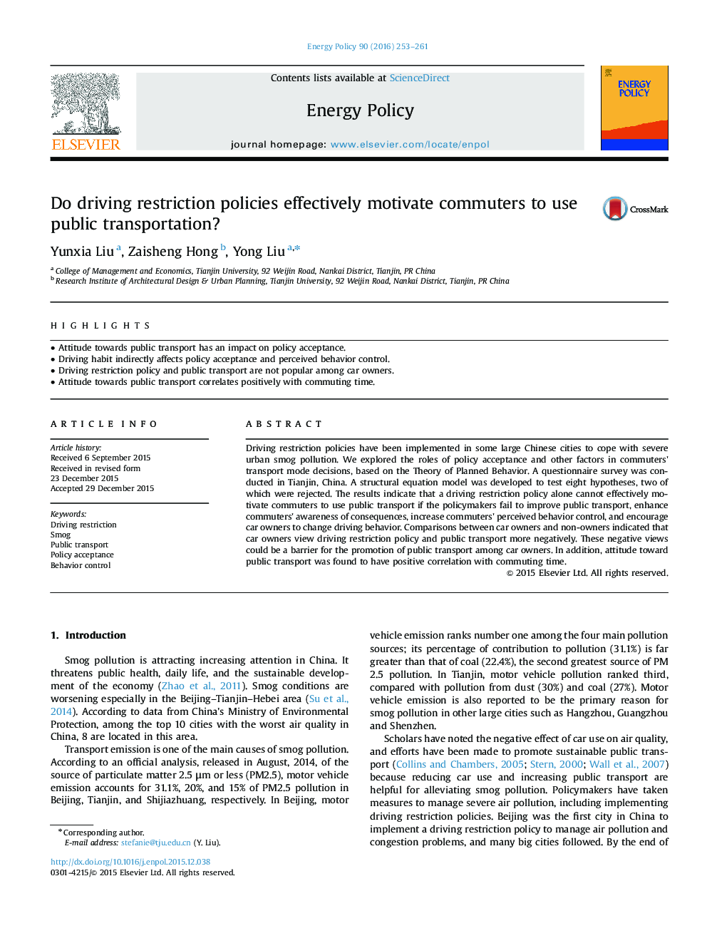 Do driving restriction policies effectively motivate commuters to use public transportation?