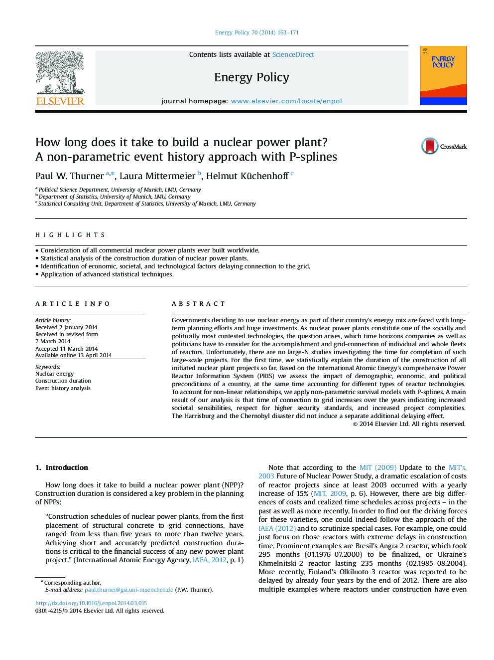 How long does it take to build a nuclear power plant? A non-parametric event history approach with P-splines