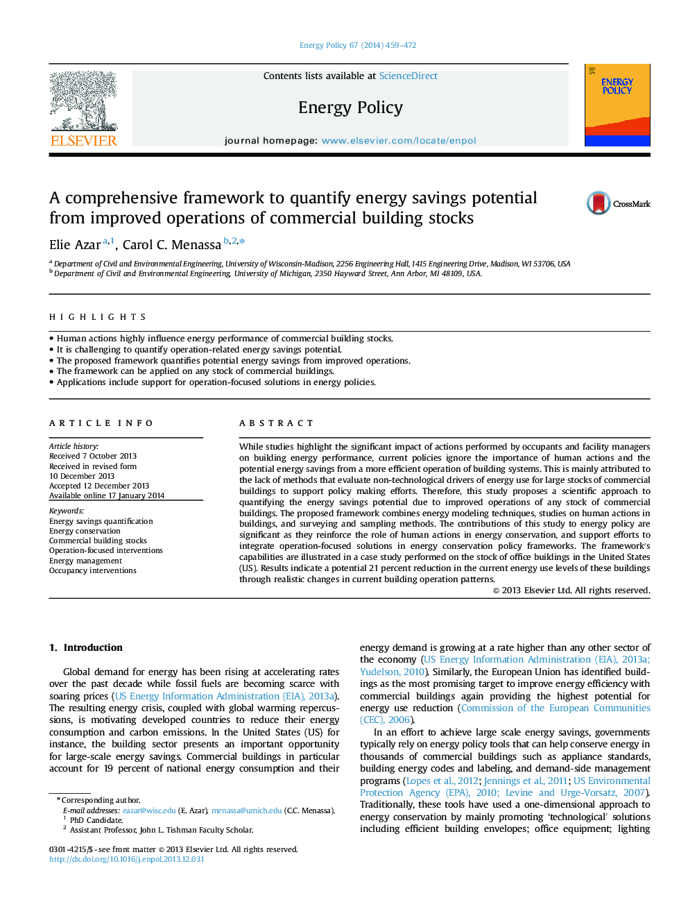 A comprehensive framework to quantify energy savings potential from improved operations of commercial building stocks