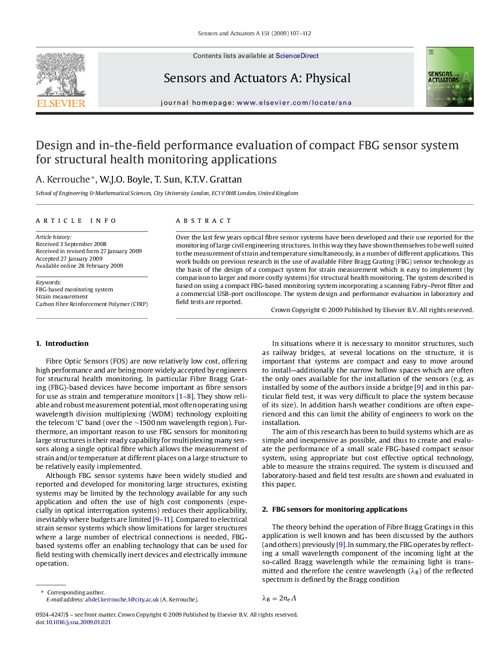 Design and in-the-field performance evaluation of compact FBG sensor system for structural health monitoring applications