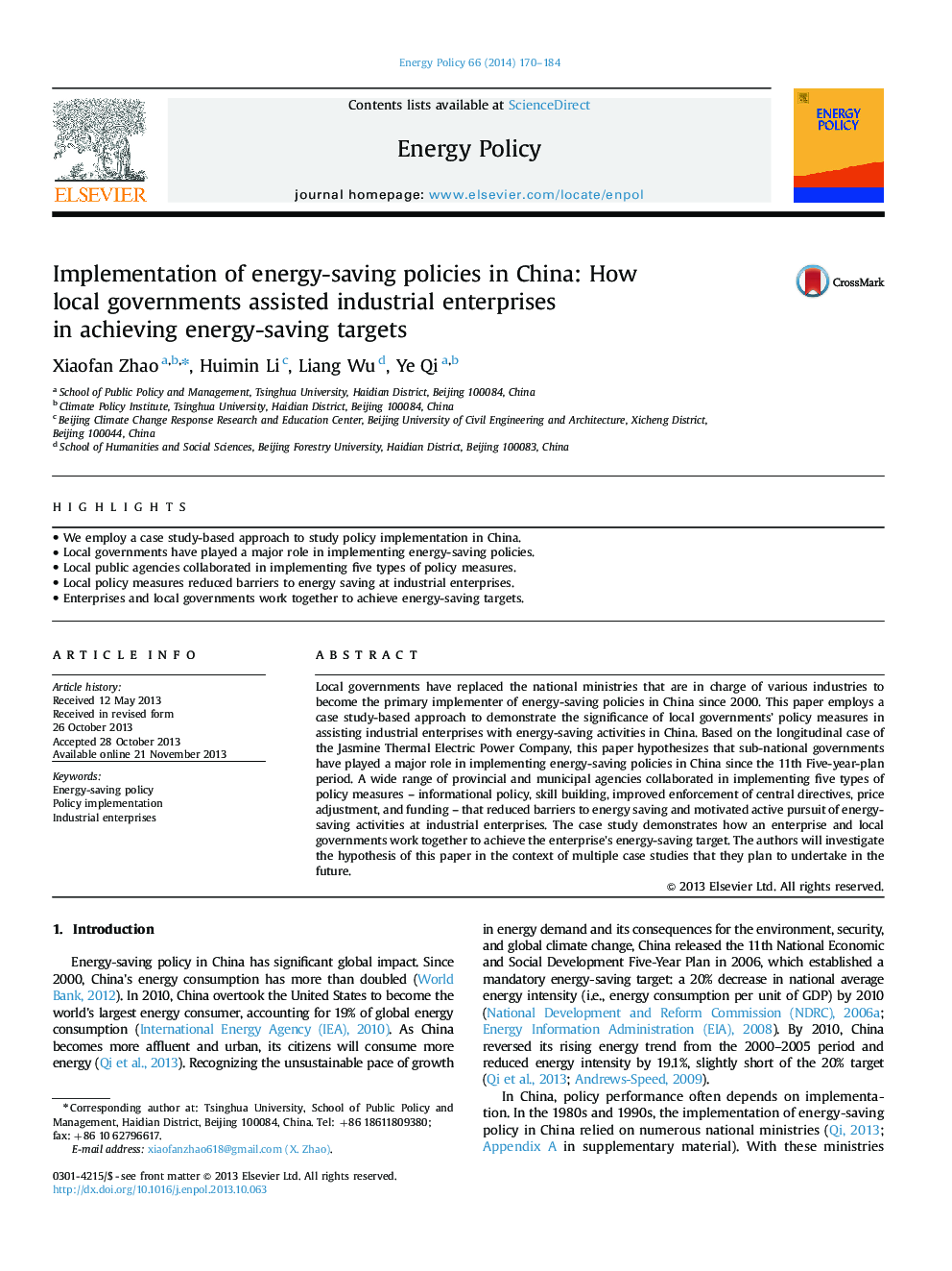 Implementation of energy-saving policies in China: How local governments assisted industrial enterprises in achieving energy-saving targets