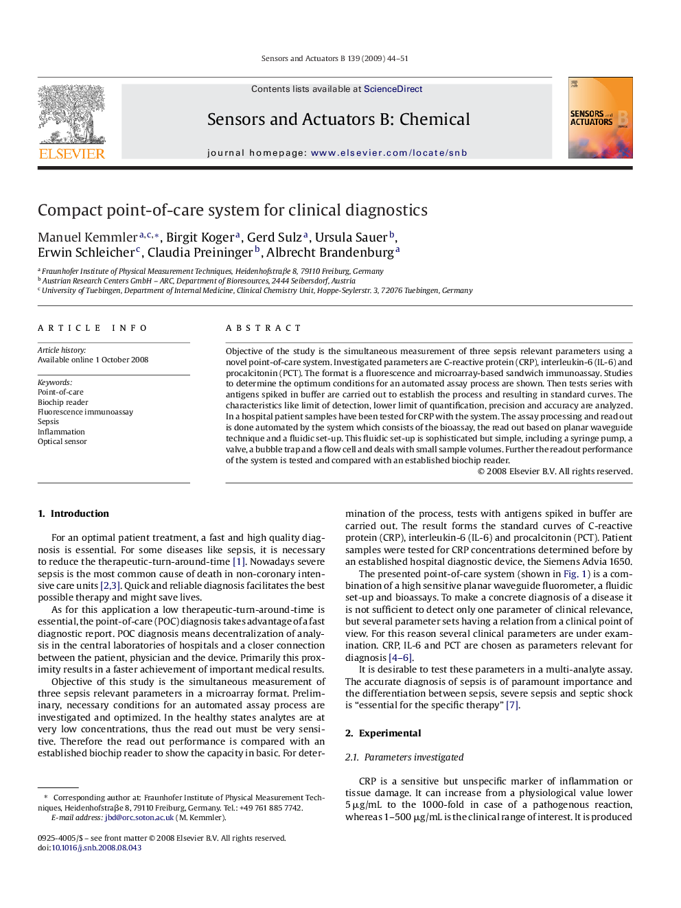 Compact point-of-care system for clinical diagnostics