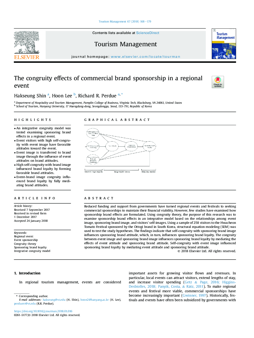 The congruity effects of commercial brand sponsorship in a regional event