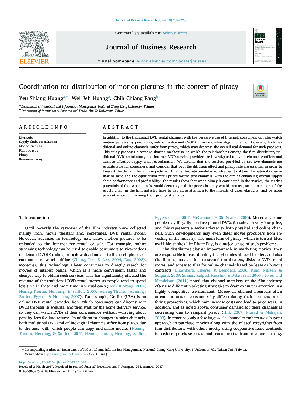 Coordination for distribution of motion pictures in the context of piracy