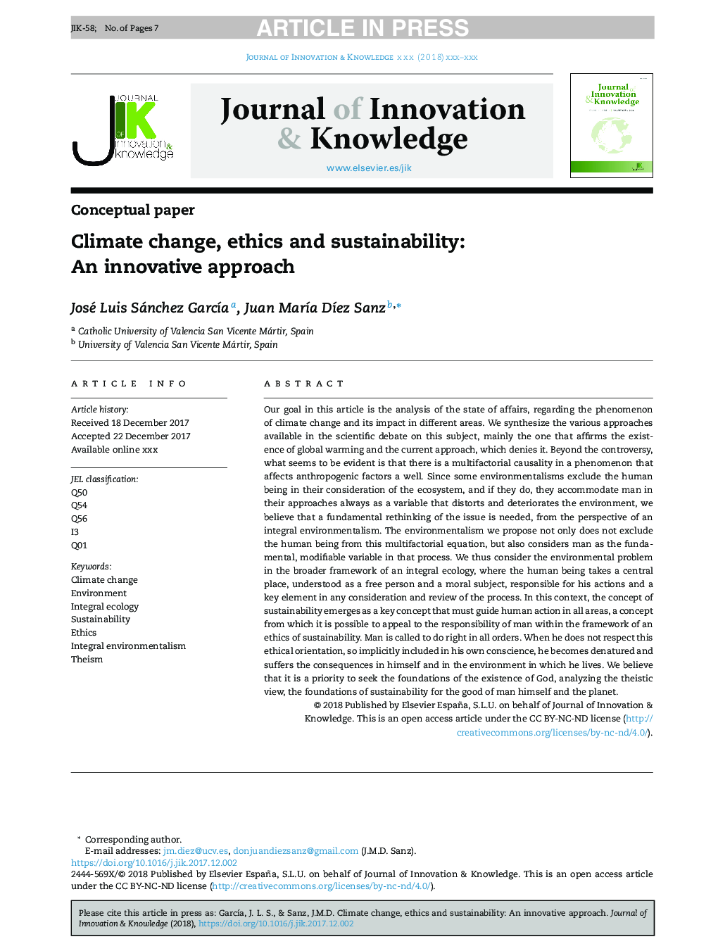 تغییرات اقلیمی، اخلاق و پایداری: رویکرد نوآورانه 