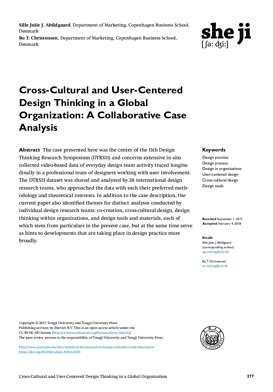 تفکر طراحی متقابل فرهنگی و کاربری در سازمان جهانی: تجزیه و تحلیل مورد همکاری 