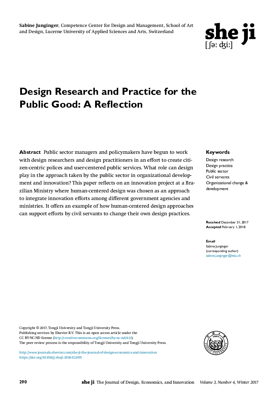 تحقیق و تمرین طراحی برای خوب عمومی: بازتاب 