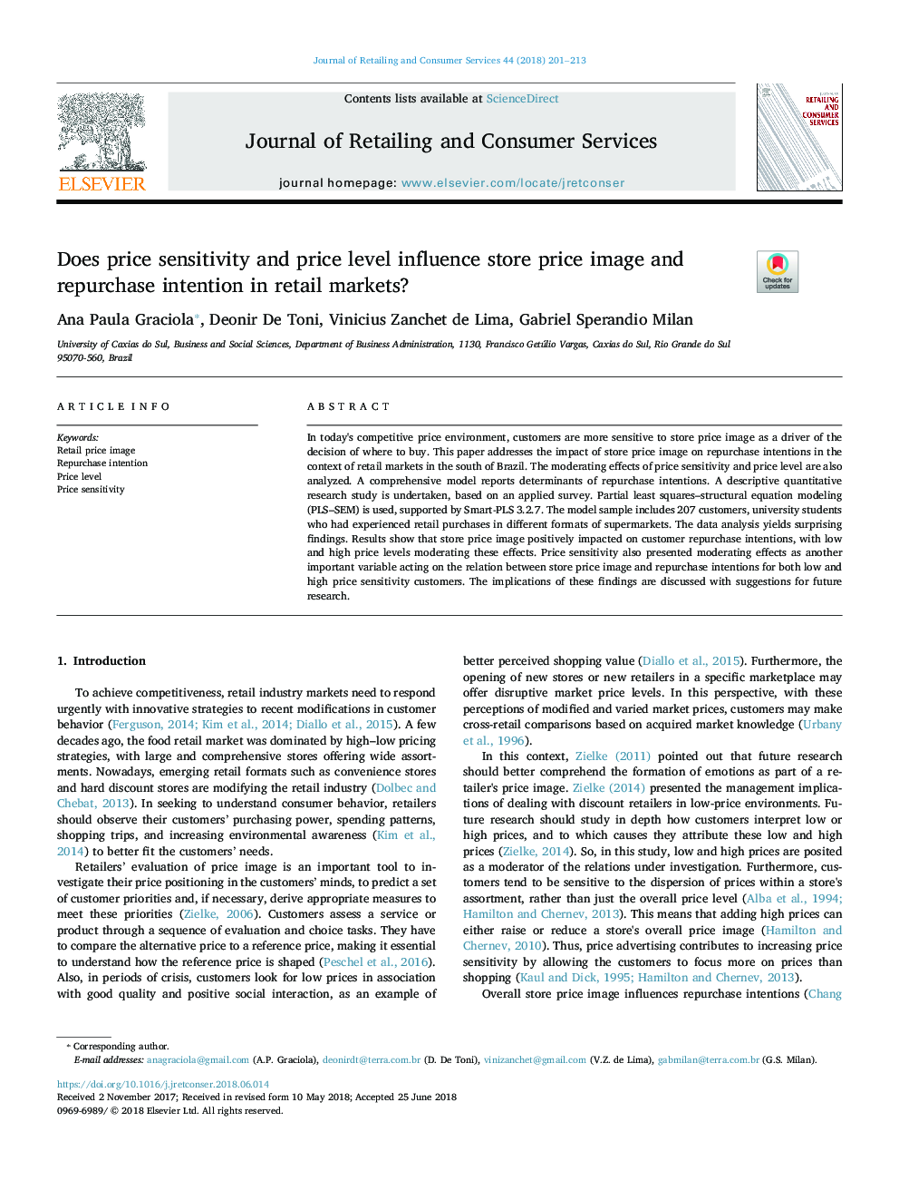 Does price sensitivity and price level influence store price image and repurchase intention in retail markets?