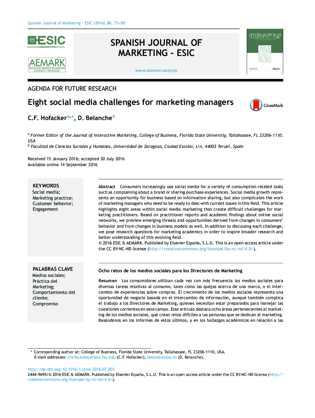 Eight social media challenges for marketing managers