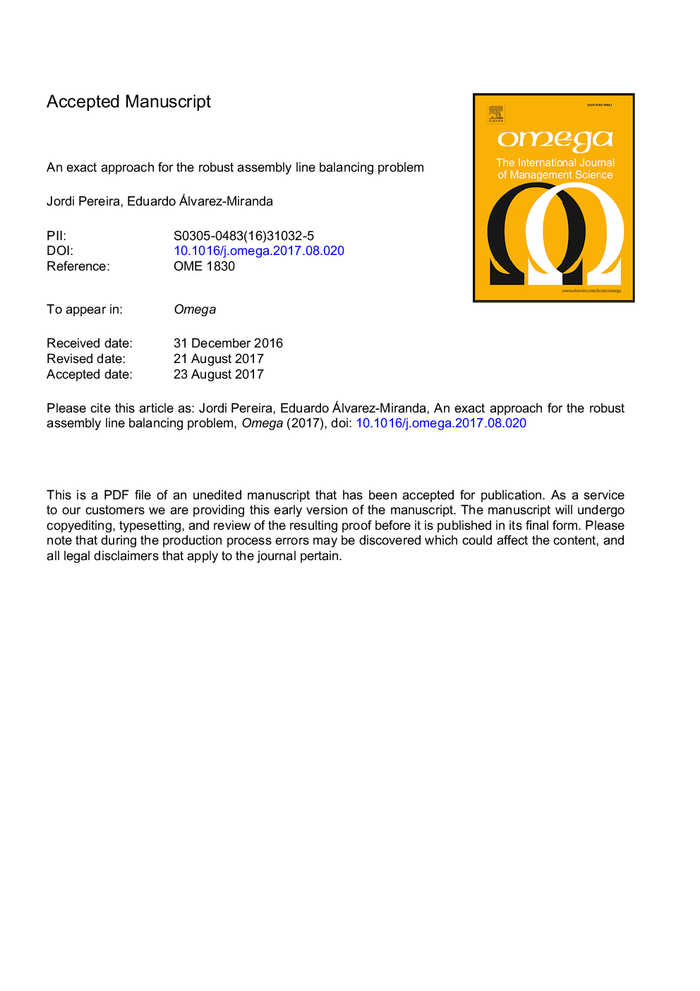 An exact approach for the robust assembly line balancing problem