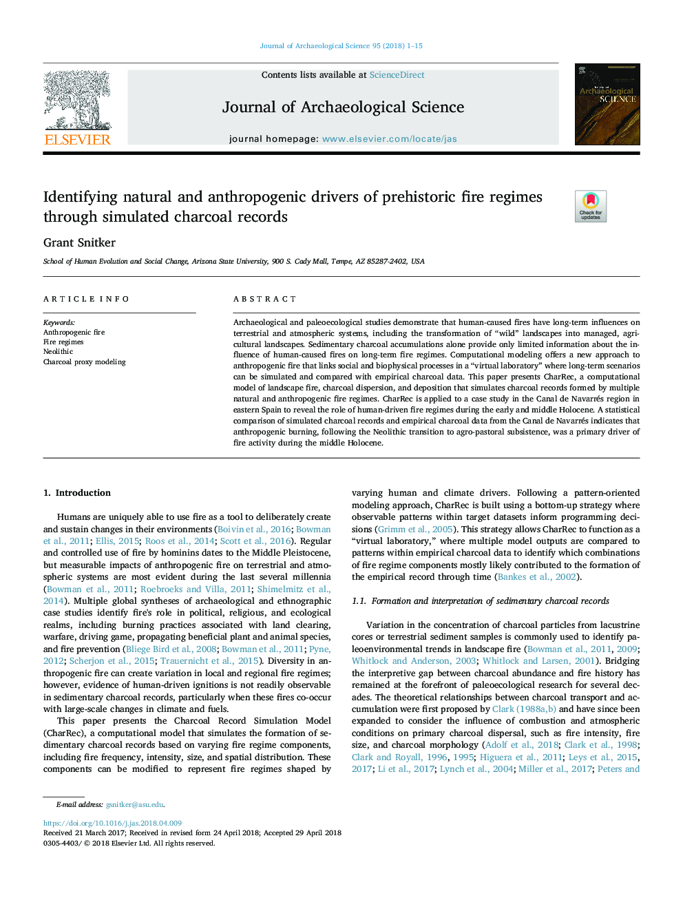 Identifying natural and anthropogenic drivers of prehistoric fire regimes through simulated charcoal records