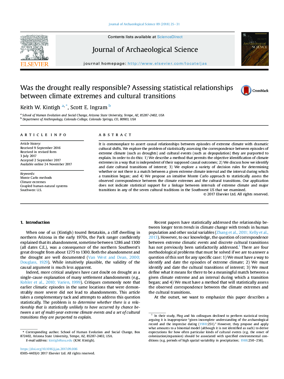 Was the drought really responsible? Assessing statistical relationships between climate extremes and cultural transitions