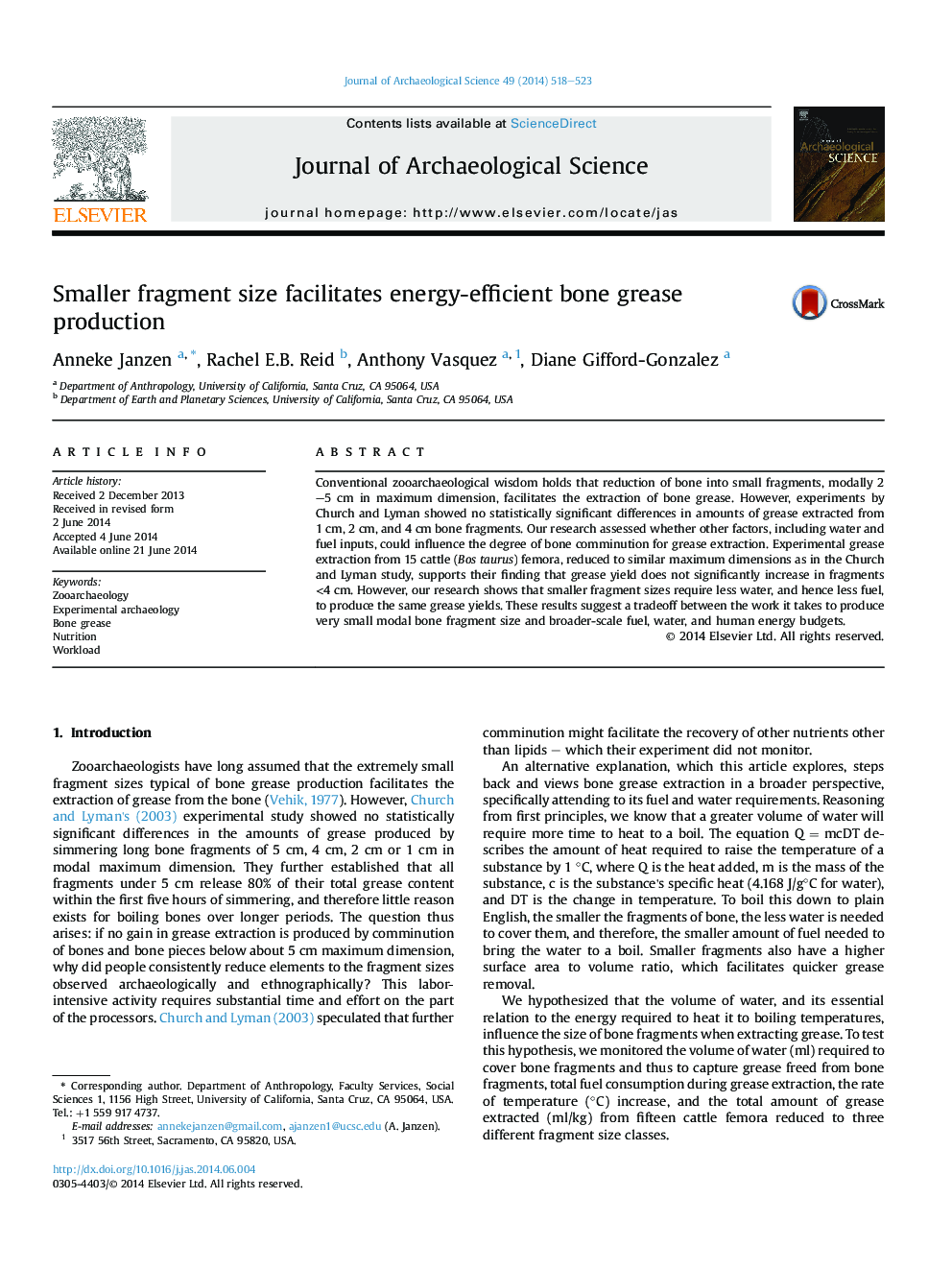 Smaller fragment size facilitates energy-efficient bone grease production