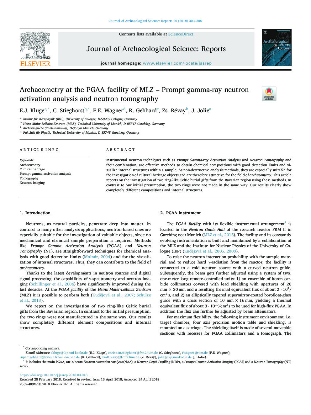 Archaeometry at the PGAA facility of MLZ - Prompt gamma-ray neutron activation analysis and neutron tomography