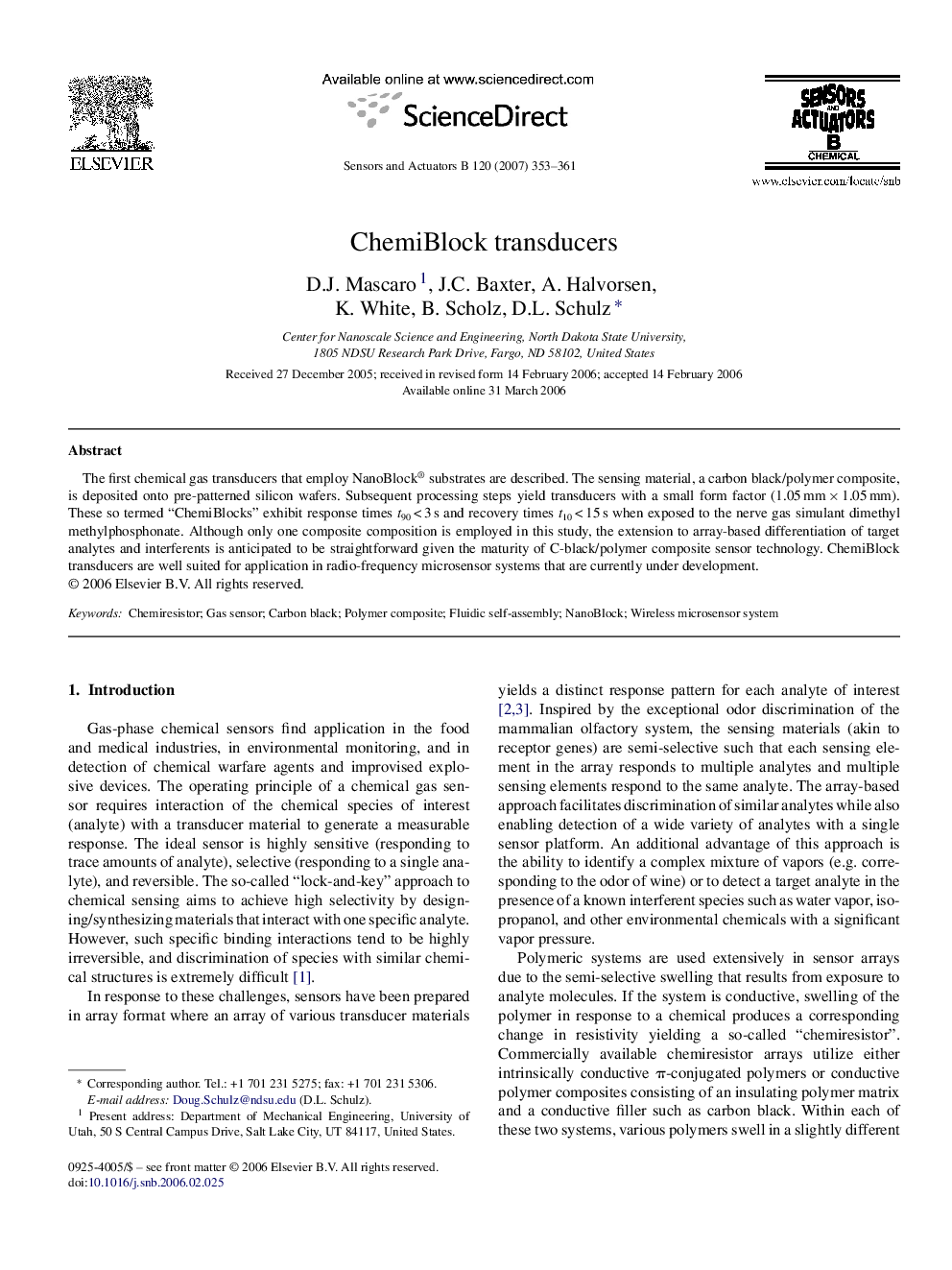 ChemiBlock transducers