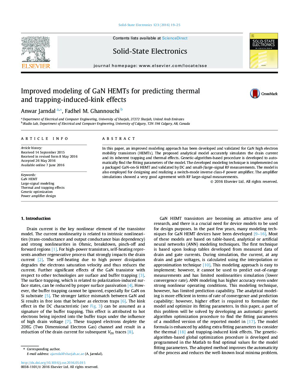 Improved modeling of GaN HEMTs for predicting thermal and trapping-induced-kink effects