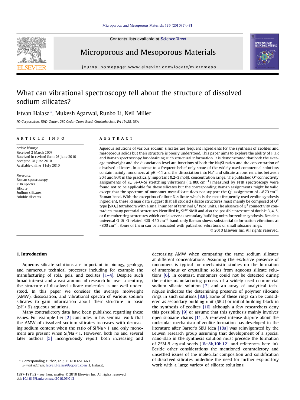 What can vibrational spectroscopy tell about the structure of dissolved sodium silicates?