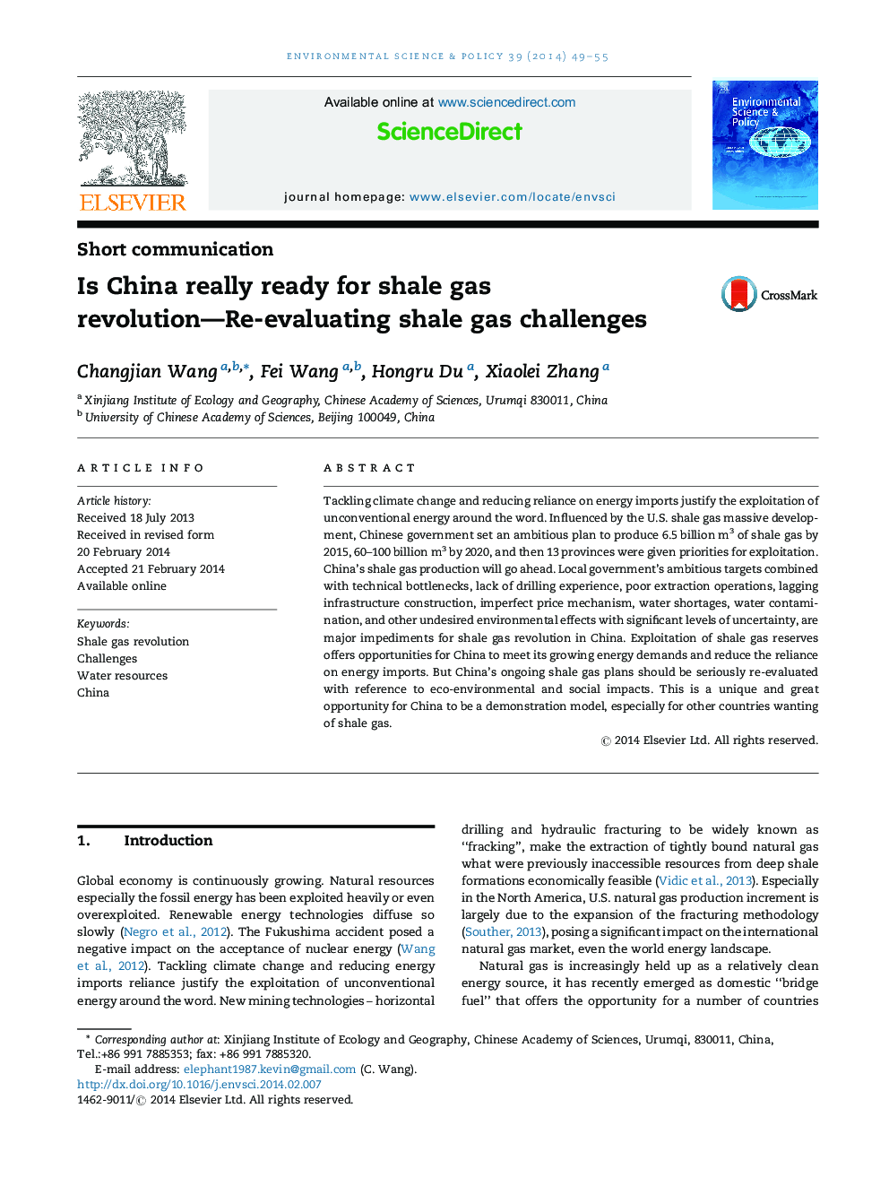 Is China really ready for shale gas revolution-Re-evaluating shale gas challenges