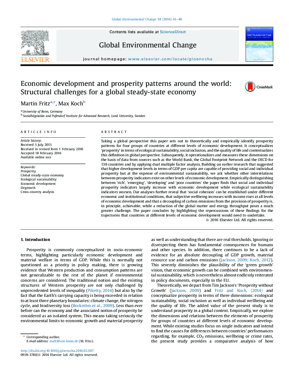 الگوهای توسعه اقتصادی و رفاه در سراسر جهان: چالش های ساختاری برای یک اقتصاد جهانی پایدار 