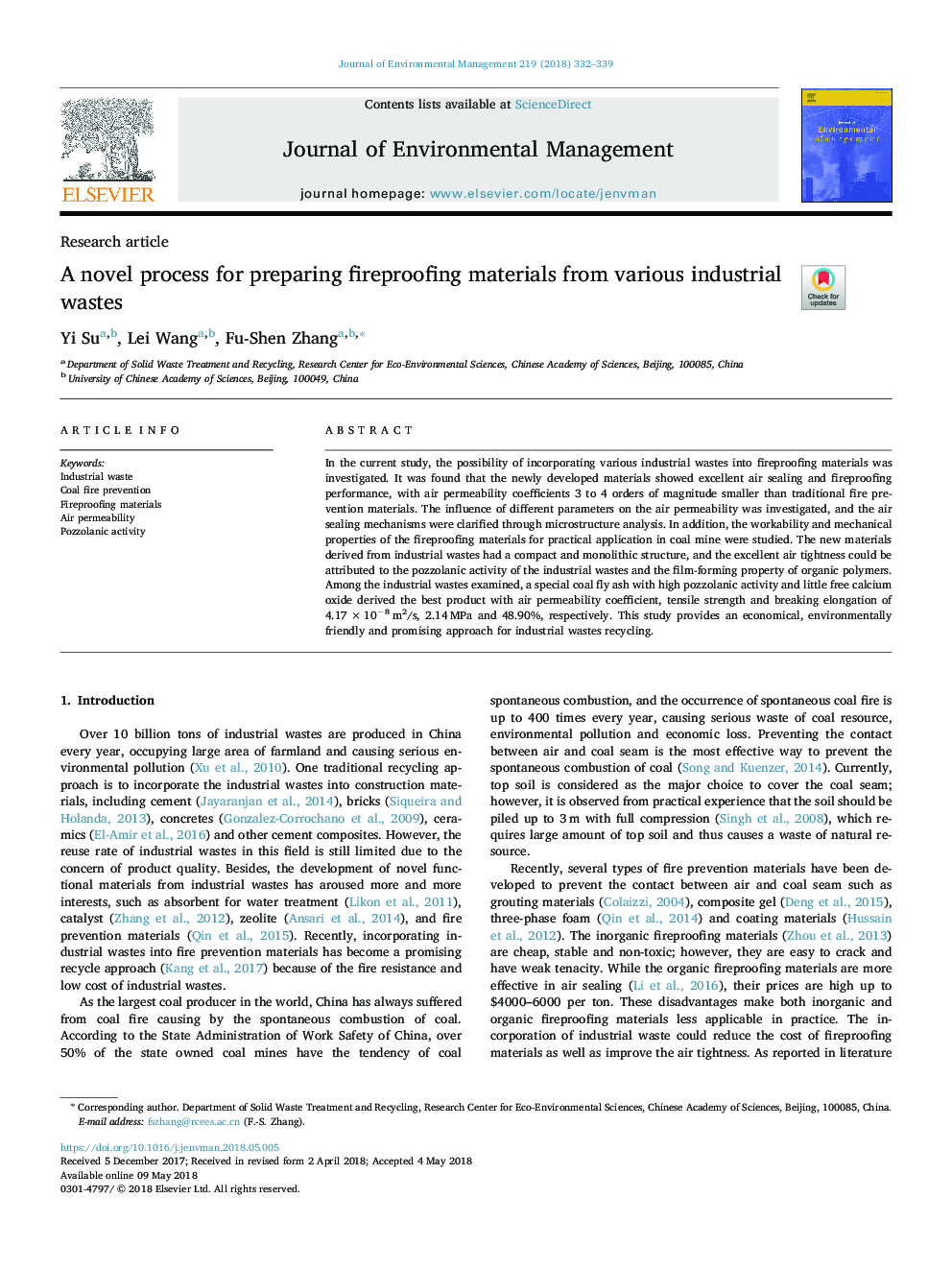 A novel process for preparing fireproofing materials from various industrial wastes