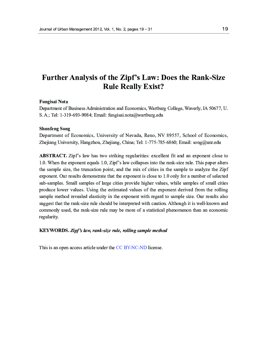 Further Analysis of the Zipf's Law: Does the Rank-Size Rule Really Exist?