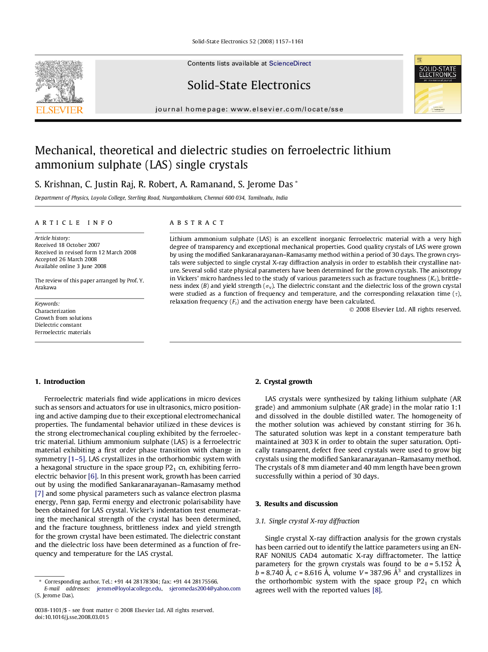 Mechanical, theoretical and dielectric studies on ferroelectric lithium ammonium sulphate (LAS) single crystals