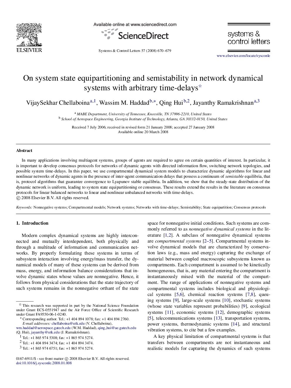 On system state equipartitioning and semistability in network dynamical systems with arbitrary time-delays