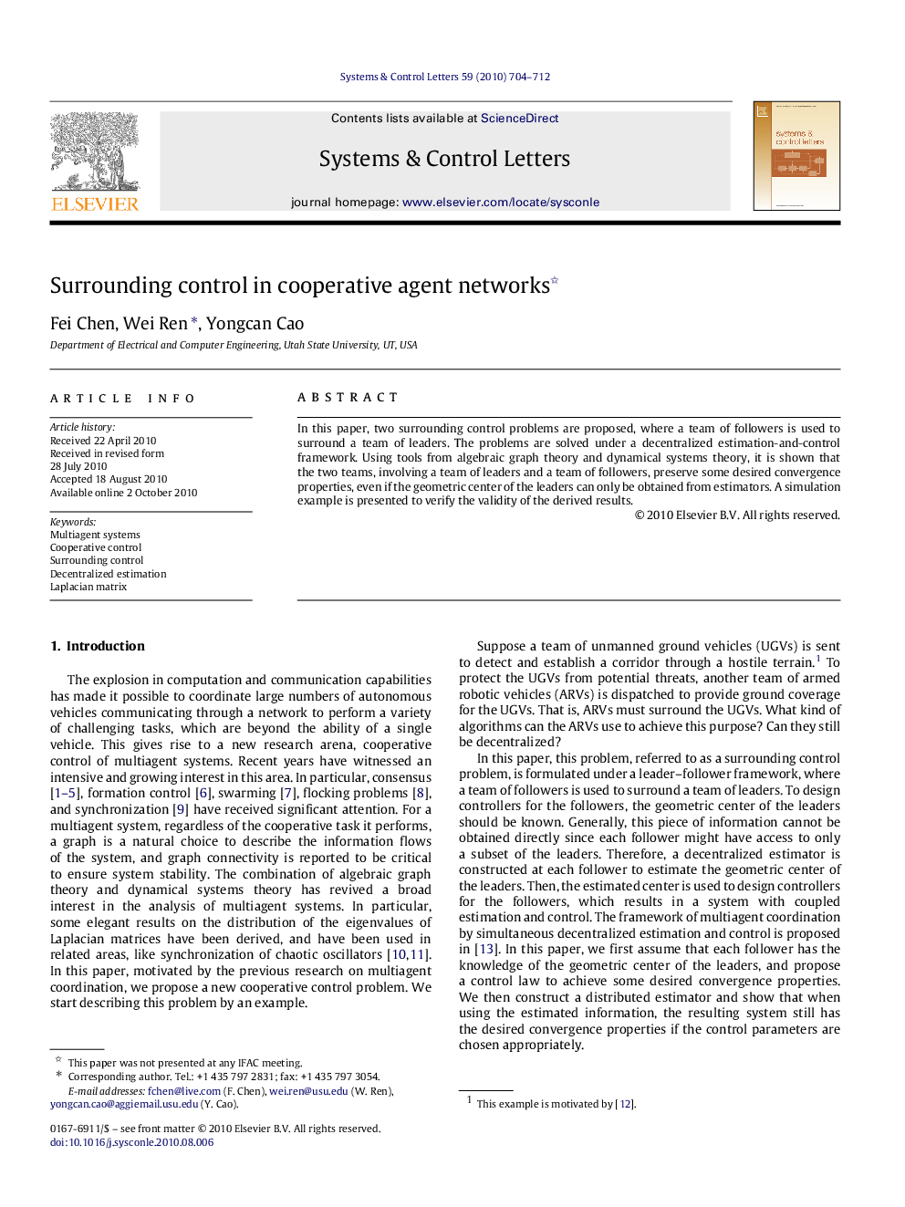 Surrounding control in cooperative agent networks 