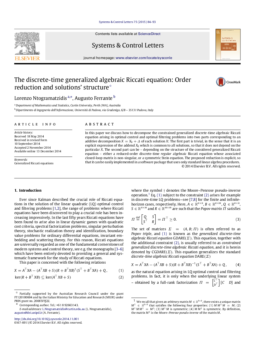 The discrete-time generalized algebraic Riccati equation: Order reduction and solutions’ structure 